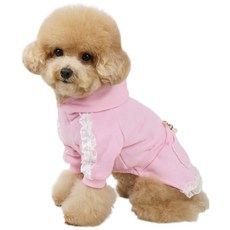 Grooming Dog 狗狗芭蕾風連帽連身裙, 粉紅色, 1個