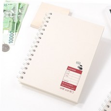 문구 핑크풋 가계부 바른소비 로그 (아이보리) 금전출납부, 본상품