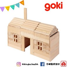 goki 原木建築積木，手眼協調，認知學習, 1個
