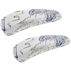 Smiry 스트레치 프린트 컴퓨터 사무실 의자 커버 팔걸이 커버 포함 부드러운 핏 범용 탈착식 세탁 가능한 책상 회전 의자 슬립커버 지퍼가 있는 먼지 방지 스판덱스 프로텍, 화이트