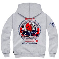 간쓰리 바머 국내생산 기모 후드티