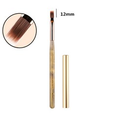 12개입 원형 나무 손잡이 네일 옴브레 브러쉬 네일 아트 페인팅 펜 브러쉬 UV 젤 폴리쉬 그라데이션 컬러 아크릴 드로잉 펜