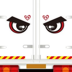 혜명마트 앵그리왕눈6 고휘도반사 대형 차량스티커 280x209mm, 본상품, 1개