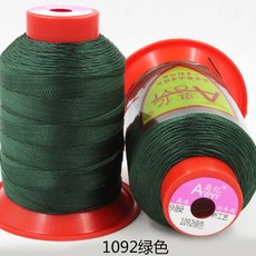 자동차 강력한 섬유 뜨개질 나일론 실 원사 0.7mm 210D/9 폴리에스터 재봉실 가죽 소파용, green 1092, 1개