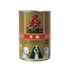 Pure 【24罐組】385g 猋狗罐頭, 24個, (宅配限重2箱), 385g