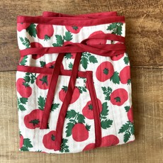 누아(nu.a) 양면 체크 리버시블 4중거즈 허리앞치마, 1개, 토마토