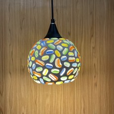 HUGO LIGHTING 鄉村風手工馬賽克鑲崁吊燈, 單燈