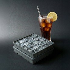 (1+1) 아티즌 쿡 국산 실리콘 얼음틀 아이스트레이 큐브 마늘 보관 용기 세트, 2개, 그레이