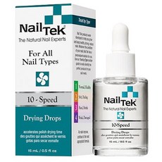 Nail Tek 營養護甲液 角蛋白指甲修護油 受損指甲護理, 1個, 乾燥滴劑(快乾亮油)