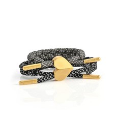 Rastaclat Couples Bracelet for Women and Men - Tactical Gold Black/Grey Couples Braided Bracelet |