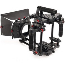 MB-600 매트 박스 콤보 키트가 포함된 파워 DSLR 카메라 케이지. 필터 홀더 4개 최대 직경 95mm 렌즈 15mm 로드 지원. DSLR/DSLM 핸드헬드 카메라용., 1개
