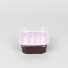 정사각 알루미늄 티라미수 용기 일회용 보틀케이크 20개입 커피 케이스 150ml(소) 230ml(중) 300ml(대)