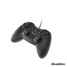 Rockfire 遊戲搖桿 KOF XV 15 手柄 支援Steam平台 盒損品, 1個, 手把x1