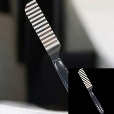 손잡이 스텐 웨이브 묵칼 2P 요리칼 과일슬라이스칼 묵커팅 묵슬라이스