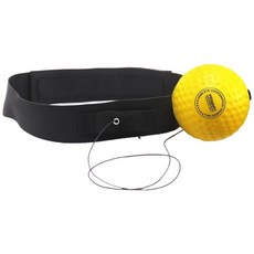 拳擊反應球 頭戴式拳擊 訓練反應 速度球, 頭帶+黃球（20g）