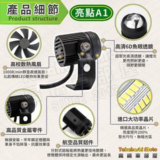 Takahashi Moto 迷你魚眼霧燈 遠近雙色切線外掛霧燈, 迷你霧燈 JC XC1 (A1外觀)