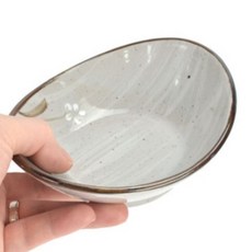 도자기 반찬그릇 개인앞접시 깊은접시 한식접시, 로코 설화 허브구프 2호