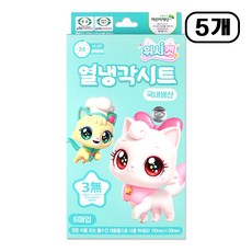 위시캣 열냉각시트, 5개, 6매입