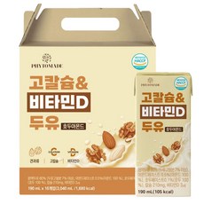 파이토메이드 고칼슘&비타민D 두유 호두아몬드, 16개, 190ml