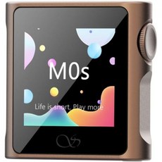 샤닝 M0s MP3 플레이어 하이파이 음악 블루투스 무손실 사운드 휴대용 디지털 오디오 DAP 1.54인치 HD 터치 10시 지속 5.0 3.5mm/타입C 잭 블랙, 모카 0GB