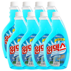 윈덱스 유리세정제 리필, 8개, 500ml