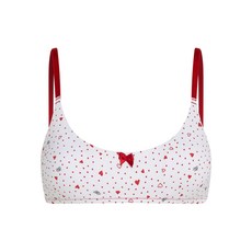 칼 라거펠트 하트 프린트 브라렛