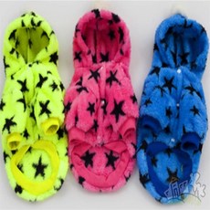 달빛홈즈 애완견옷 후드 후리스, S-옐로우