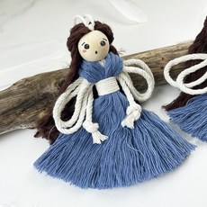 걱정인형 만들기 마크라메 천사 인형 DIY 키트, 걱정인형 천사인형, 1개