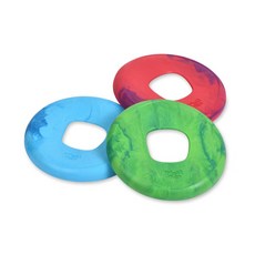 West Paw Sailz中空飛盤 狗玩具 美國製造 安全無毒 可回收 浮水 保固一年, 綠色, 1個