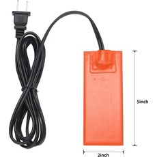 오일 히터 엔진 실리콘 2INX5IN 120V 50W 자동차 탱크 섬프 패드, 12v
