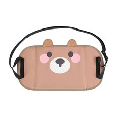 귀여운 곰 디자인 휴대용 자동차 뒷좌석 발 받침대 조절 스트랩 차량용 발판 여행용 편안함, 1개, 1. A