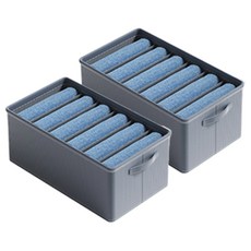 레디박스 칸막이 여름 겨울 의류 보관함 수납 관리 옷정리함, 2개, 그레이