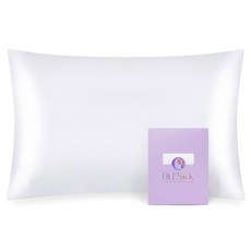 OLESILK 용 100% 멀베리 실크 베개 좋고 야간 지퍼가 아이보리 있는 부드러우며 33 45.7CM(1 커버 (1팩 X 커버 방 숨겨진 수면 여행용 통기성이, 1pc Toddler 13'' x 18'', 화이트.