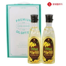 프리미엄오일선물 까놀라유세트500ml2P 카놀라유 기름선물 식용유 명절선물 163808, 프리미엄오일선물 까놀라유세트500ml2P 카놀라유 기름