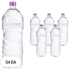 딥스 해양심층수 에코골드 무라벨, 2L, 54개