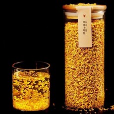 계화차 계수나무 꽃잎차 구입하고 중국 중국명차 말린 차 꽃차 뿌리 건조 계수, 30g 유리병, 금목서, 우아한 향기