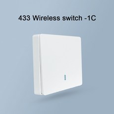 EWelink UK 1/2/3 Gang Wifi 스마트 단일 파이어 와이어 벽 조명 스위치 RF433 원격 제어 중립 라인 스위치 없음 앱 제어, 한개옵션1, 06 1ch-433Mhz-switch