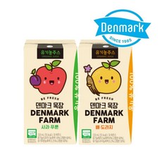 동원 덴마크 유기농 배도라지 주스 120mL x 32개+ 사과푸룬 주스 120mL x 32개, 32개