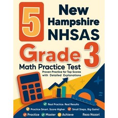 (英文圖書)5 New Hampshire NH SAS Grade 3 Math Practice Tests: Proven Practice for Top Scor... 平裝版, Effortless Math Education, 英文