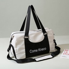 旅行包 羽毛球包女2024新款大容量多功能單肩斜挎網球羽毛球拍袋套運動男 羽球包 網球包, 1個, 白色