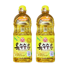 오뚜기 옥수수유 900ml 2개 식용유 기름 튀김 부침 오일