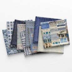 Eclectic Elements 팔레트: 인디고 팻 8번째 번들 (10피스) Tim Holtz for FreeSpirit, 1개