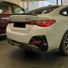 BMW G24 G26 I4 430i M440i 그란 쿠페 4도어 22-24 카본 파이버 리어 루프 스포일러 호환, FRP 미도색