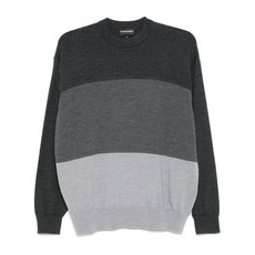 엠포리오아르마니 컬러 블록 스웨터