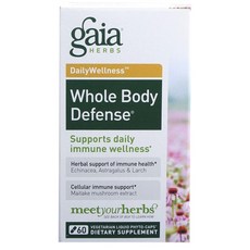 gaia HERBS 植物萃取液態素食膠囊, 60顆, 1盒