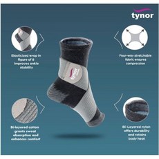 Tynor D-01 Ankle Binder Medium, 1세트, 1회분