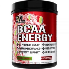 EVL BCAAs Amino Acids Powder - BCAA Energy Pre Workout Powder for Muscle Recovery Lean Growth and, 1개, 611g