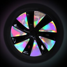 아이리온 테슬라 모델3 호환 하이랜드 18인치 휠스티커, 테슬라모델3HL 전용 포지드카본_블랙, 1세트