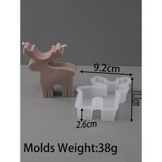 3D 크리스마스 장식품 실리콘 캔들 몰드 DIY 트리 눈꽃 금형 비누 석고 주조 가정 공예 장식, 1개