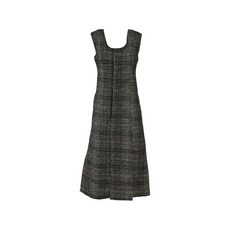 마르니 중고 플레이드 트위드 미디 드레스